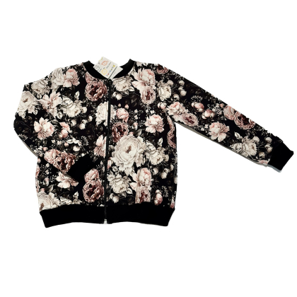 Bluza bawełniana dla dziewczynki KWIATY -PEONIE -Bambarillo
